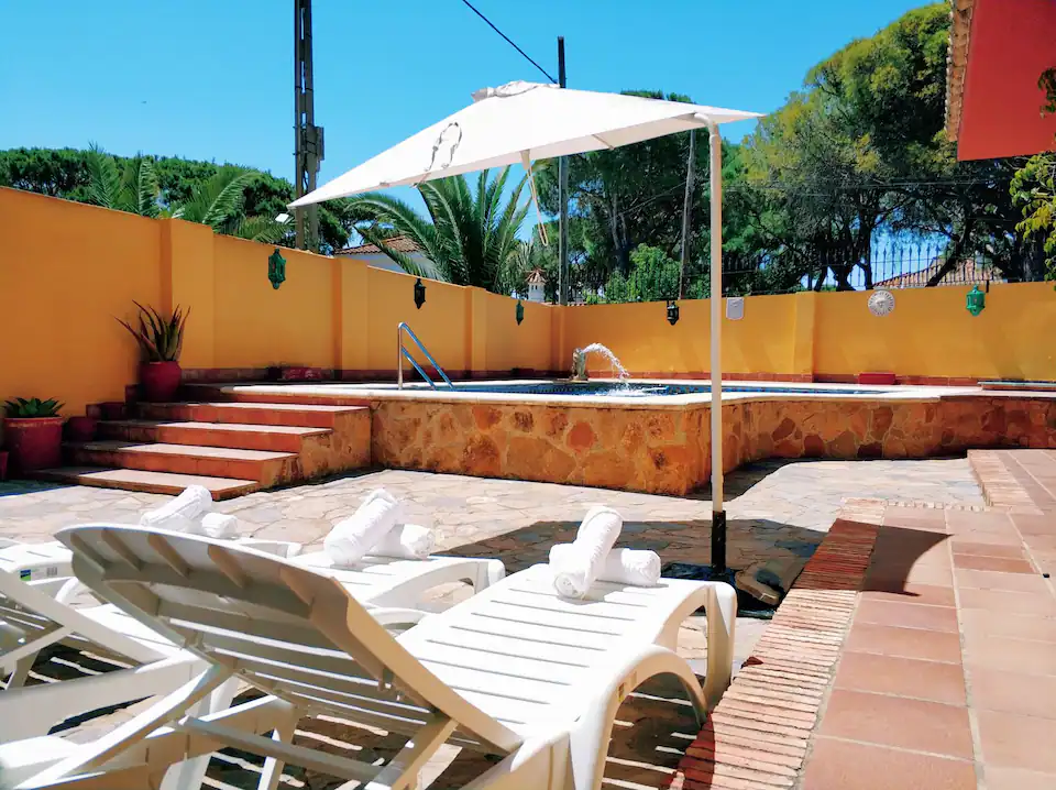 Terraza y hamacas exterior